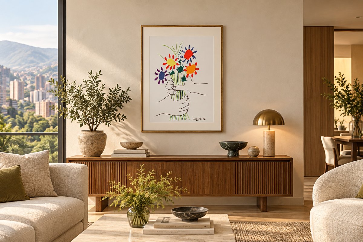 The Bouquet of Peace · digital interior visualization
