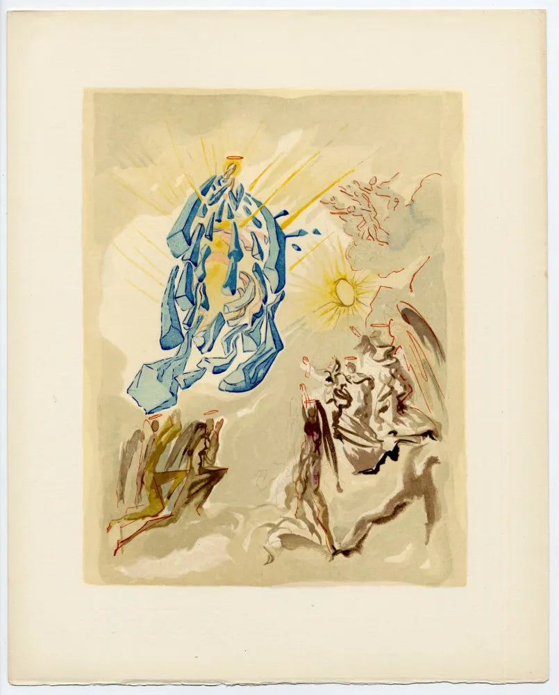 Salvador Dalí — Dante recouvre la vue · La Divina Comedia