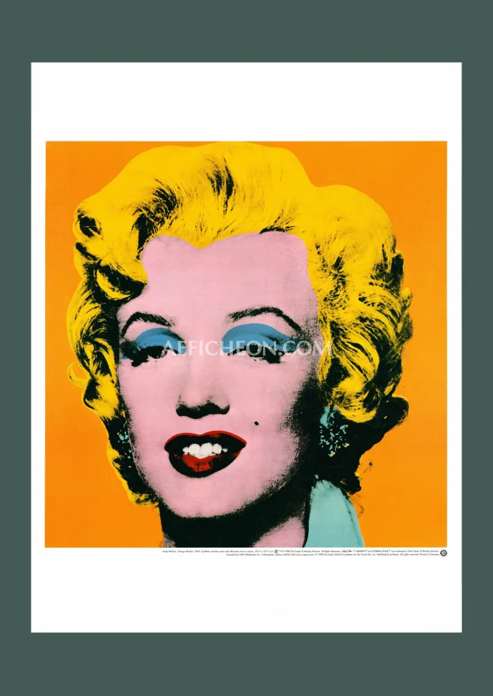 Reference photograph · Orange Marilyn · offset edition, 1998 · View 1